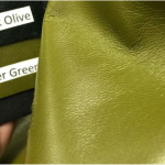 Leather Amber green colour